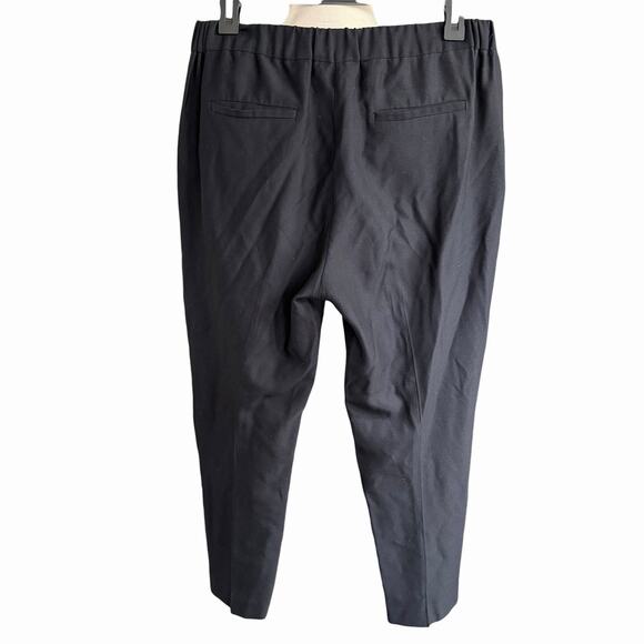 ALLSAINTS Aleida Trouser Pants Pull On Cropped Tapered Black Size 6 - Picture 3 of 11